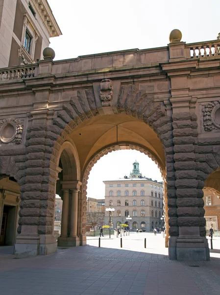 Stockholm. Détails architecturaux du palais royal — Photo