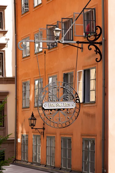 Stockholm. tarihi binaların binaların tipik mimari detaylar — Stok fotoğraf