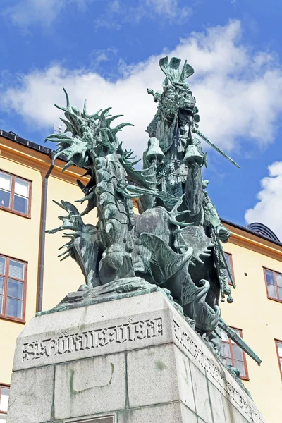Стокгольм Скульптура на улицах — стоковое фото