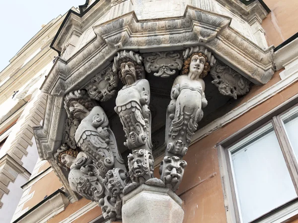 Stockholms. Skulptur auf der Straße — Stockfoto