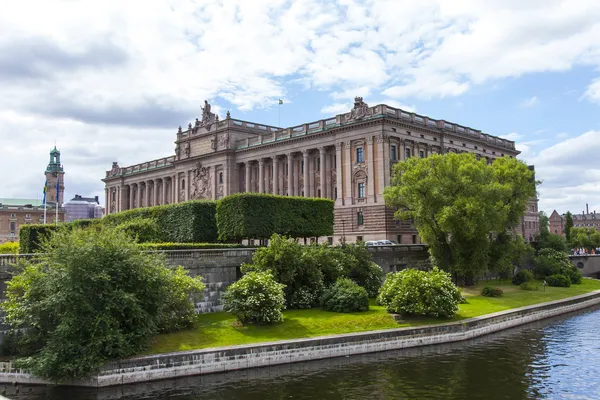 Stockholm. budova švédského parlamentu — Stock fotografie