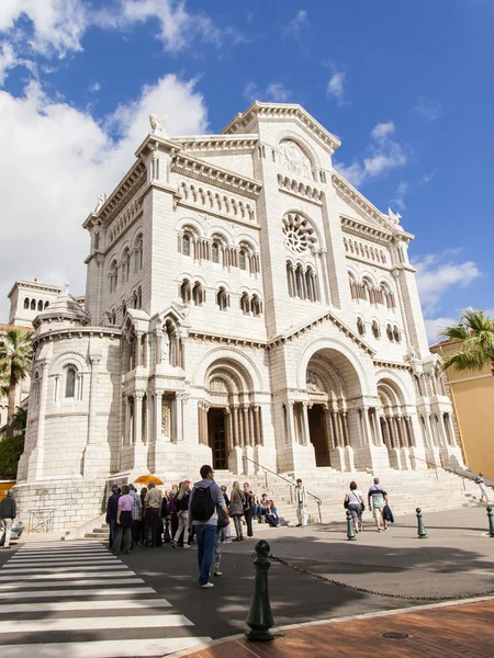 The Principality of Monaco. The architecture of the cathedral — Stock Photo, Image