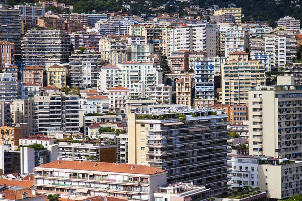 The Principality of Monaco. View of the harbor , yachts and residential areas with a high point — Stock Photo, Image