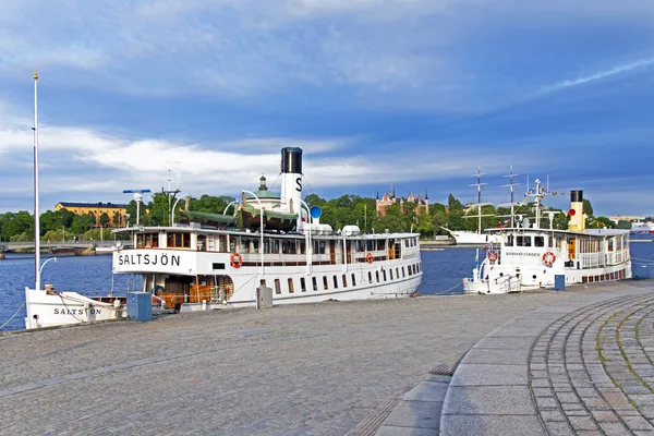 Estocolmo, Suécia. Panorama da orla marítima — Fotografia de Stock