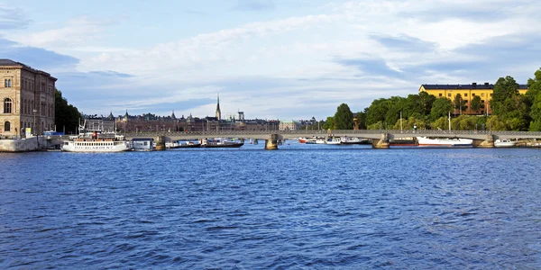 Stockholm , Sweden. Panorama of the waterfront — Stock Photo, Image