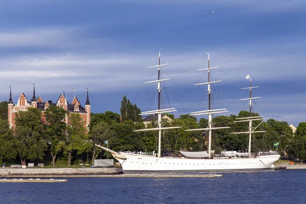 Stockholm, Zweden. Panorama van de waterkant — Stockfoto