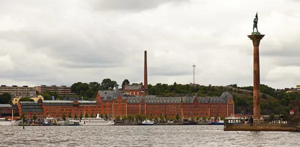 Stockholm, Szwecja. Panorama nabrzeża — Zdjęcie stockowe