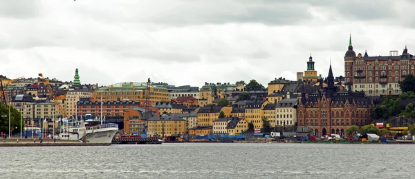 Stockholm, Szwecja. Panorama nabrzeża — Zdjęcie stockowe