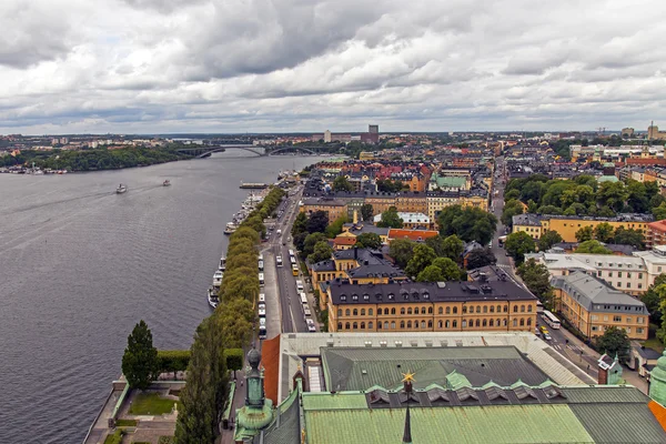 Stockholms. Blick auf die Stadt vom Turm des Rathauses — Stockfoto