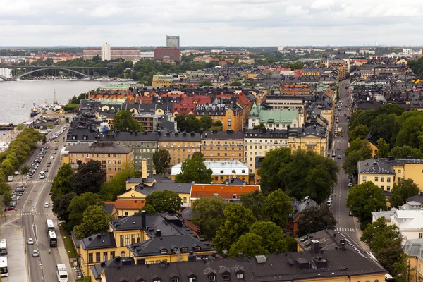Stockholm. utsikt över staden från tornet i stadshuset — Stockfoto