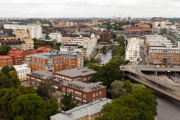Stoccolma. Veduta della città dalla torre del Municipio — Foto Stock