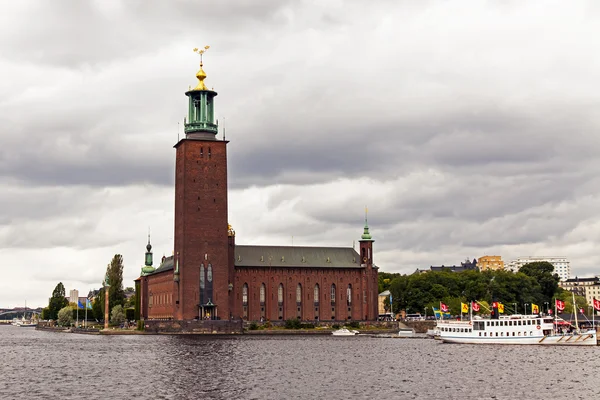 Stockholm , Sweden. Architecture of the City Hall — Stock Photo, Image