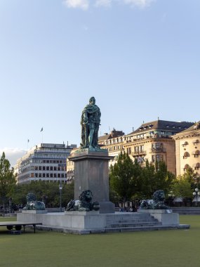 Stockholm, İsveç. tipik bir kent görünümü