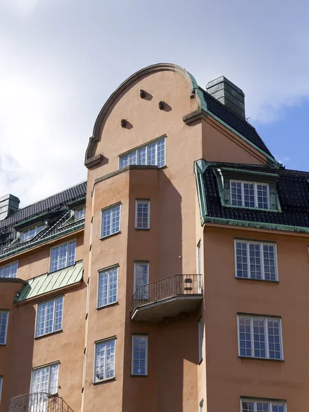 Stockholm, İsveç. İskandinav mimarisinin tipik ayrıntıları — Stok fotoğraf
