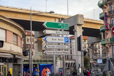 France , Nice. October 15, 2013 . A typical urban view Nice - one of the resorts of the Côte d'Azur France