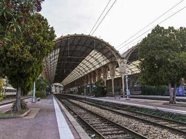 France , Nice. railway station Nice - one of the resorts of the Côte d'Azur France