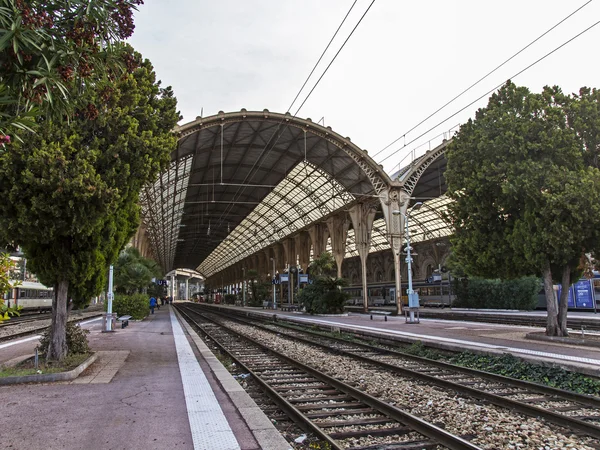 France , Nice. railway station Nice - one of the resorts of the Côte d'Azur France — Stock fotografie