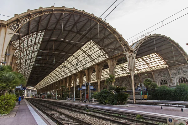 France , Nice. railway station Nice - one of the resorts of the Côte d'Azur France — Stock fotografie
