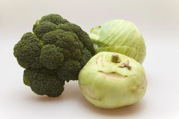 Brokoli, karnabahar ve lahana — Stok fotoğraf