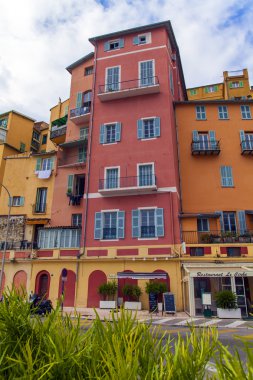 Fransa, cote d'azur, menton. sokak eski şehir