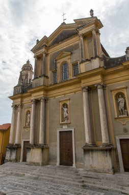 Fransa, cote d'azur, menton. eski şehrin görünümü