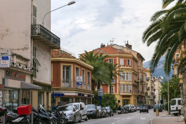 Fransa, cote d'azur, menton, 15 Ekim 2013. eski şehrin görünümü