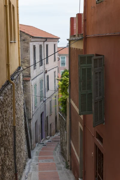 France , Cote d'Azur , Menton, 15 October 2013. View of the old town — Stock Photo, Image