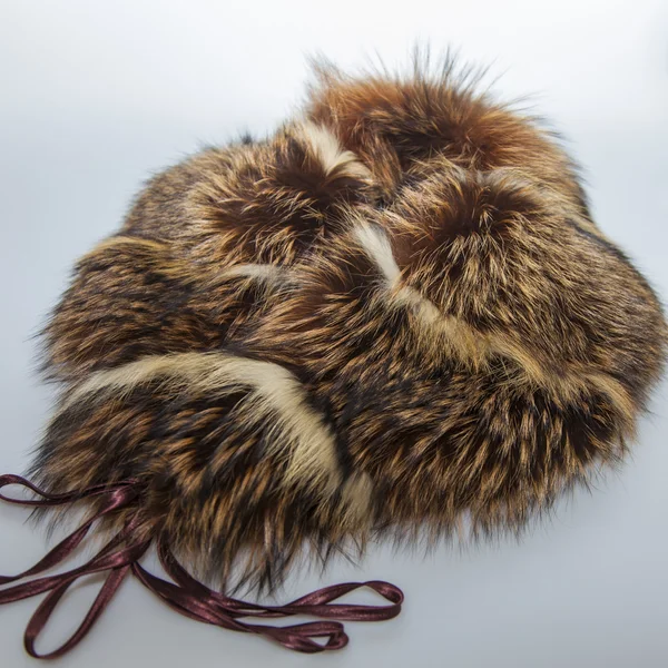 Collo di pelliccia volpe rossa — Foto Stock