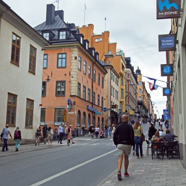Stockholm, İsveç. tipik bir kentsel gelişme