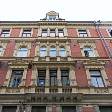 Stockholm, İsveç. şehir bina tipik mimari detaylar