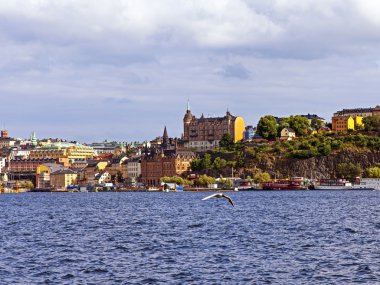 Stockholm, İsveç. Panorama Rıhtımı