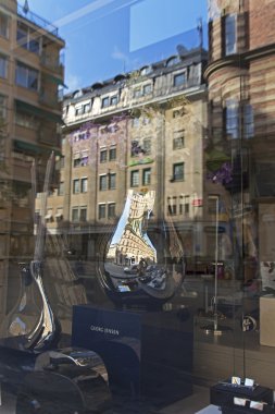 İsveç Stokholm. kentin mimari, İskandinav tarzı tipik tipik ayrıntıları