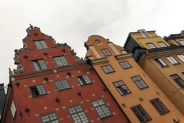 Estocolmo, Suecia. Arquitectura típica del casco antiguo — Foto de Stock