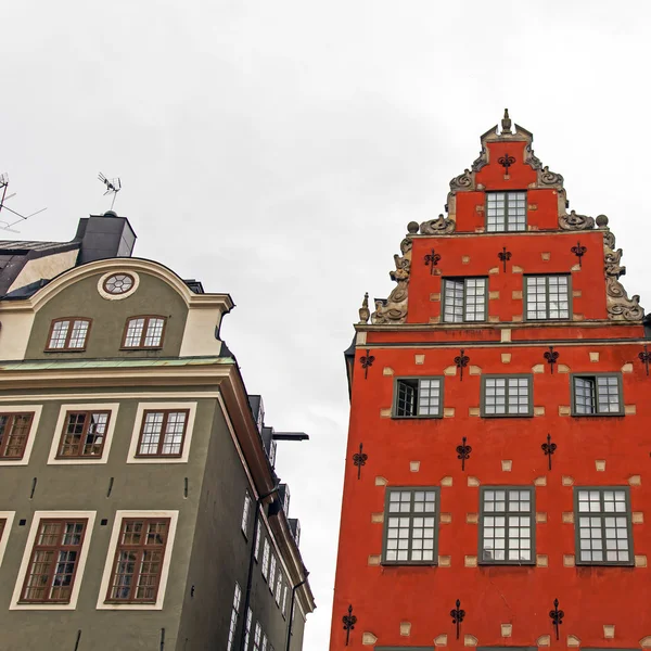 Stockholm, Sweden. Typical architecture of the old town — Stock Photo, Image