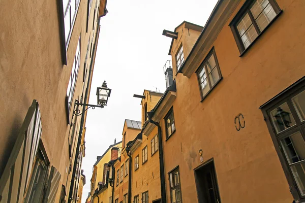 Stockholm, Szwecja. typowa architektura starego miasta — Zdjęcie stockowe