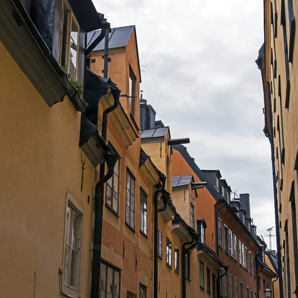 Stockholm, Szwecja. typowa architektura starego miasta — Zdjęcie stockowe