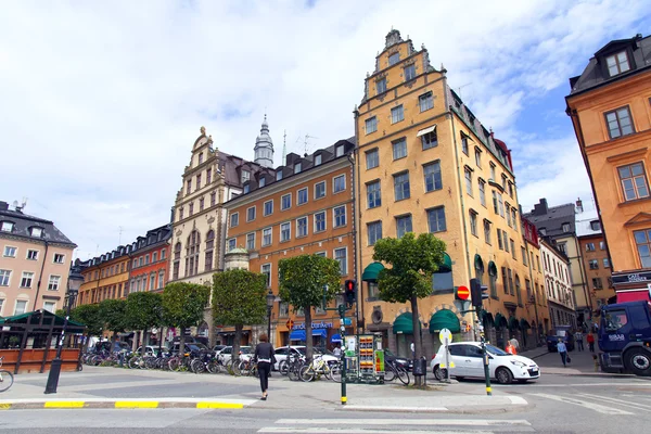 Stockholm, Szwecja. typowe rozwoju obszarów miejskich — Zdjęcie stockowe