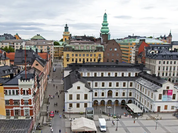 Stockholm, Szwecja. widok miasta z punktu widzenia wysokiej — Zdjęcie stockowe