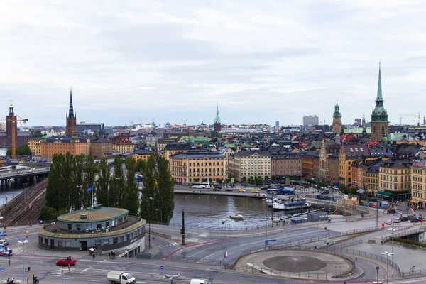 Stockholm, Szwecja. widok miasta z punktu widzenia wysokiej — Zdjęcie stockowe