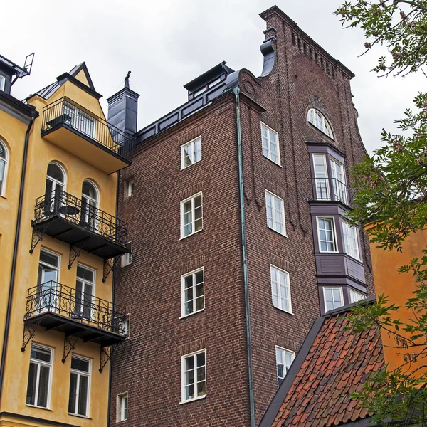 Estocolmo, Suecia. Desarrollo urbano típico — Foto de Stock