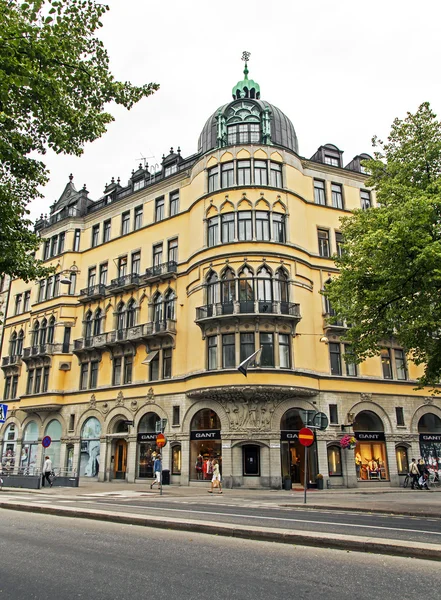 Stockholm, Szwecja. typowy widok miejski — Zdjęcie stockowe