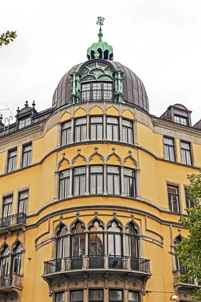 Stockholm, Zweden. typische architectonische details van gebouwen stad — Stockfoto