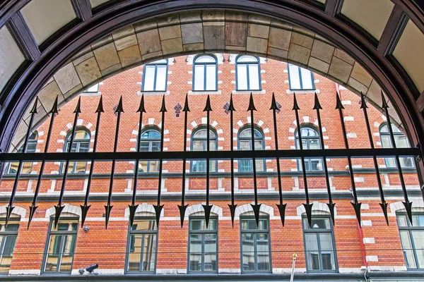 Sweden, Stockholm. Typical details of the city's architecture, typical of Scandinavian style — Stock Photo, Image