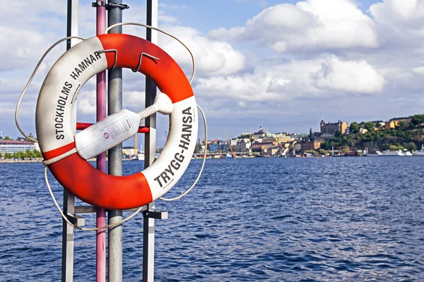 Stockholm, Schweden. Panorama-Uferpromenade — Stockfoto