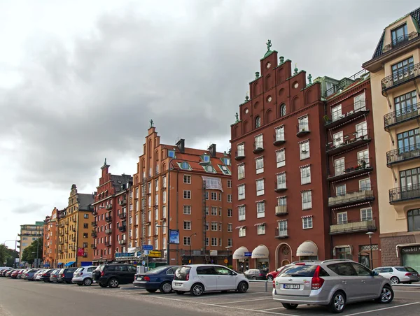 Stockholm, Švédsko. typický městský pohled — Stock fotografie