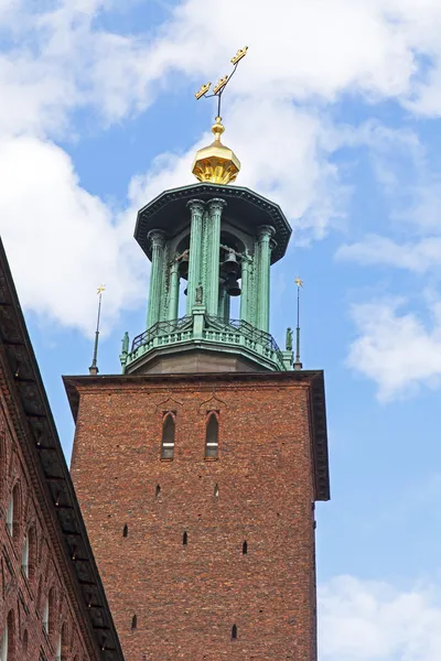 Stockholm, İsveç. Belediye Binası. Mimari Detaylar — Stok fotoğraf