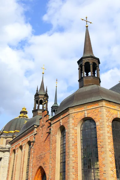 Stockholm, İsveç. eski şehrin tipik görünümü — Stok fotoğraf