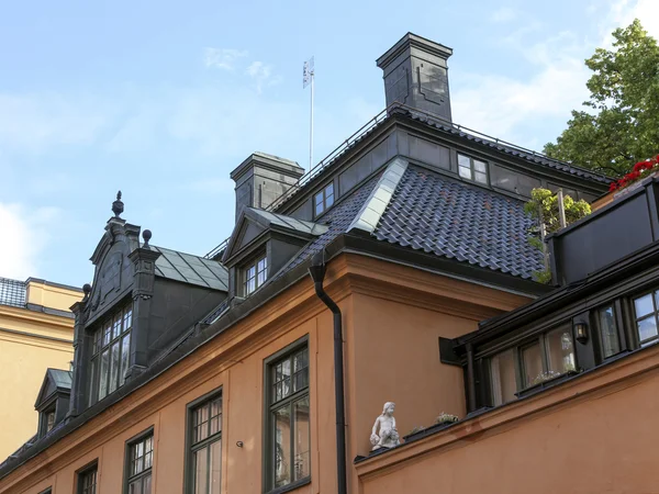 Стокгольм, Швеция Типичные архитектурные детали городских зданий — стоковое фото