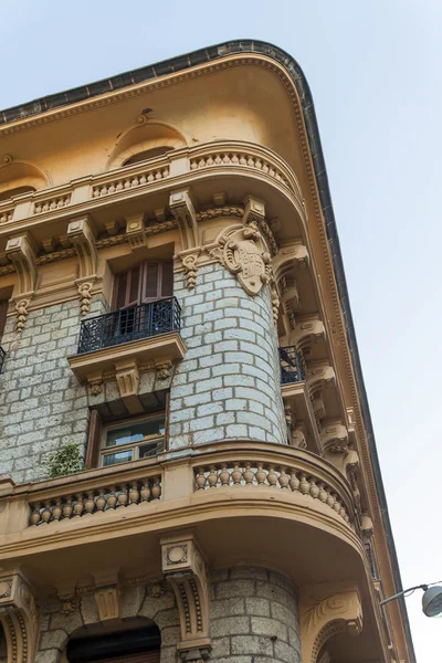 France , Nice. Architectural details typical of urban facades — Stock Photo, Image