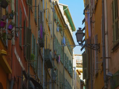 cote d'azur, Fransa. Bina eski şehir güzel, tipik mimari detaylar